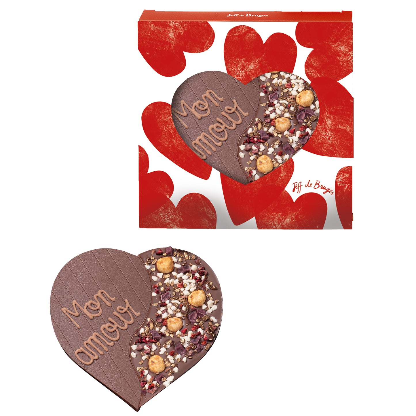 Duo srdce mléčná čokoláda 90g