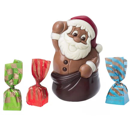Figurka Santa v pytli 75 g a bonbóny