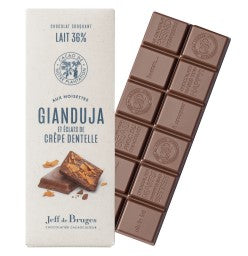 Tabulková čokoláda mléčná 36 % nugát s jemnou oplatkou 80 g