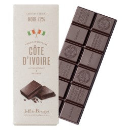 Tabulková čokoláda kakao z Pobřeží Slonoviny 72 % kakaa