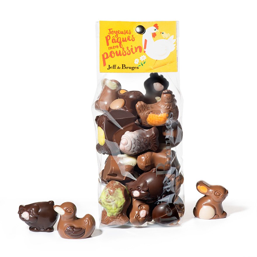 Sáček velikonoční čokolády zvířátka 200g