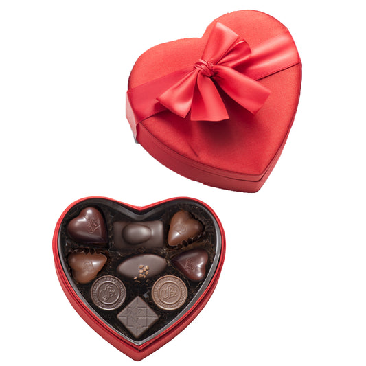 Saténové srdce 13 cm 180g