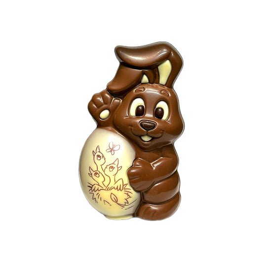 Figurka  zajíc s vejcem 75g mléčná čokoláda