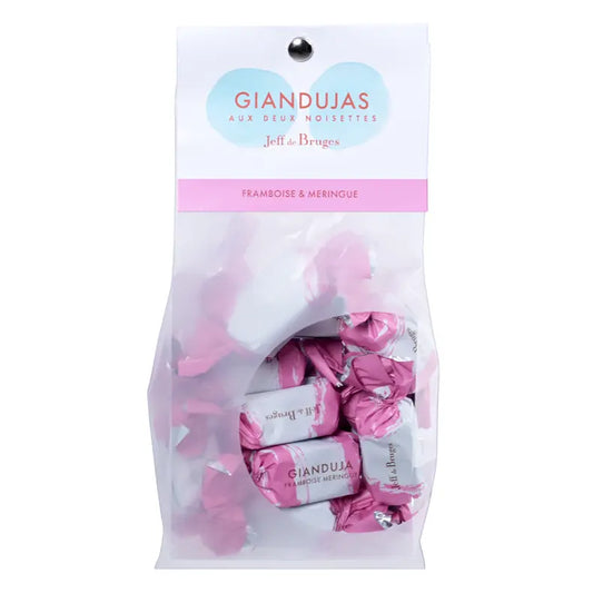 Sáček nugátů  s malinou a laskonkou 140 g